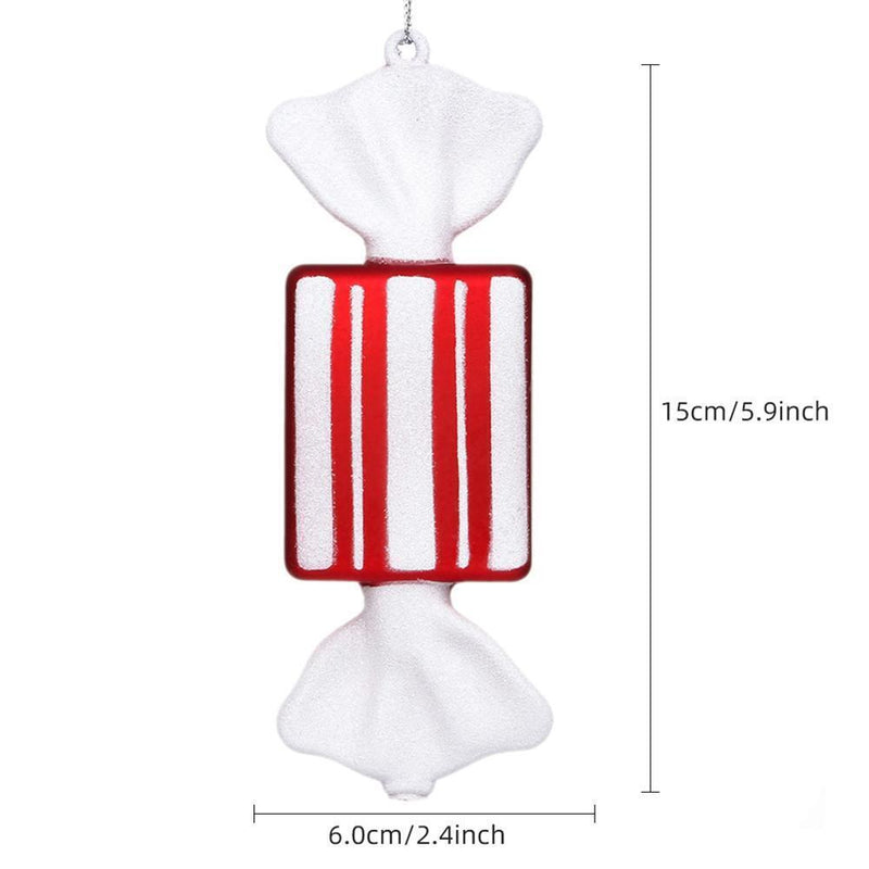 15cm Candy Pendant PVC Artificial Lollipops Christmas Tree Hanging Ornament (A)