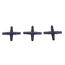 20pcs 4-way Irrigation Connector Water Line Diverter Straight Cross
