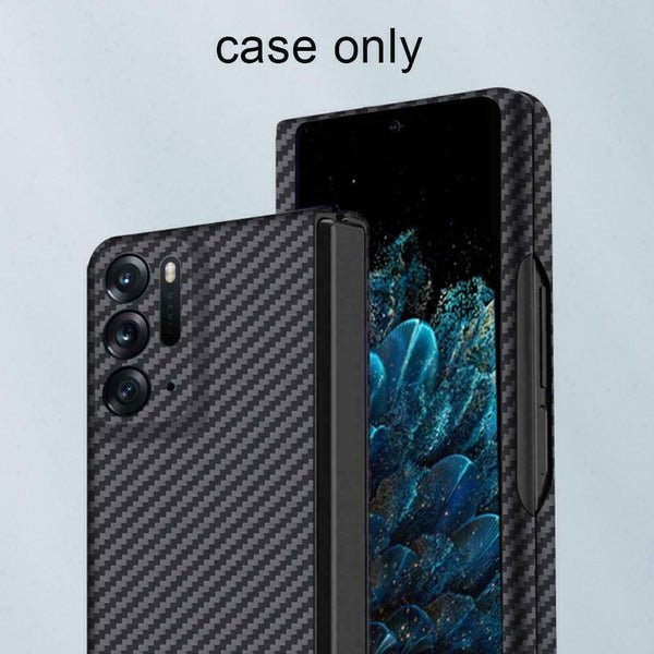 1x For OPPO Find N Luxury Shockproof Hybrid Carbon Case PC Fiber Hard Gift R3Y2