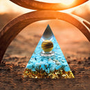 Crystal Energy Generator Pyramid Healing Stone Positive Energy Collect (E) Newly