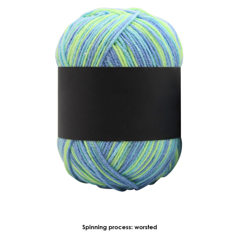 Gradient Color Milk Cotton Yarn Scarf Sweater Crochet Knitting Yarn (V) Newly