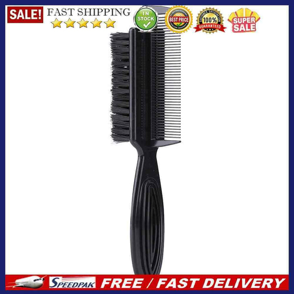 Double Sided Edge Hair Comb Styling Steel Pin Barber Brush Haircut Beauty Too