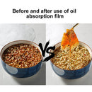 Oil-Absorbing Paper 12 Sheet Scum Grease Oil Blotting Paper for Fried Food/Soup