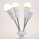 Adjustable E27 Lamp Holder for LED Light Adapter Multi-conversion (4-head) Newly