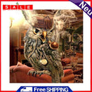 Frameless Owl in Cat Oil Paint By Numbers DIY Handmade Drawing On Canvas Kit