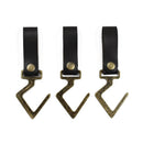 Outdoor Camping Leather Hook S Type for Finishing Rack Kitchen Pot Pan Hanger