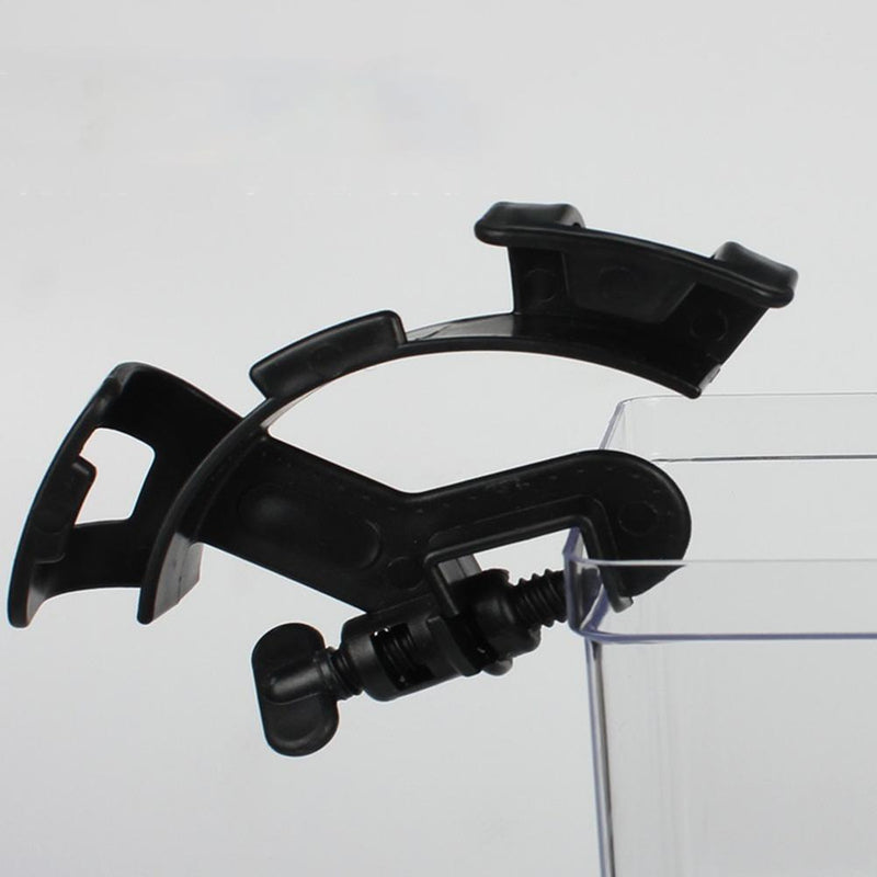 Fish Tank Water Change Fixing Clamp Aquarium Filtration Hose Clip (Black)