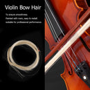 Violin Bow Hair Viola Cello Fiddle Bow Horsehair for Stringed Instrument