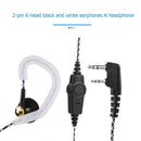HB-70 2Pin K Type Removable Interphone Headphones with PPT Mic for Baofeng