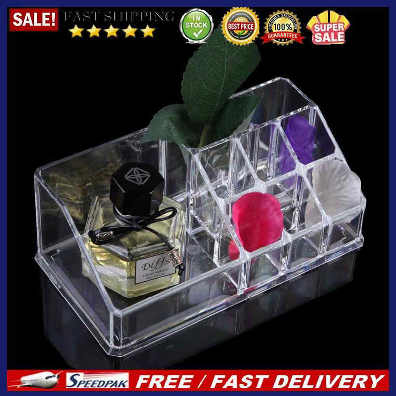 Clear Acrylic Cosmetic Jewelry Makeup Organiser Drawer Box Case Stand No1