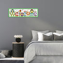 14CT Stamped Cartoon Embroidery Canvas Cross Stitch (K949 Welcome Board)