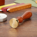 Retro Yellow Pear Wood Handle Custom Document Sealing Wax Stamp Post Decorati