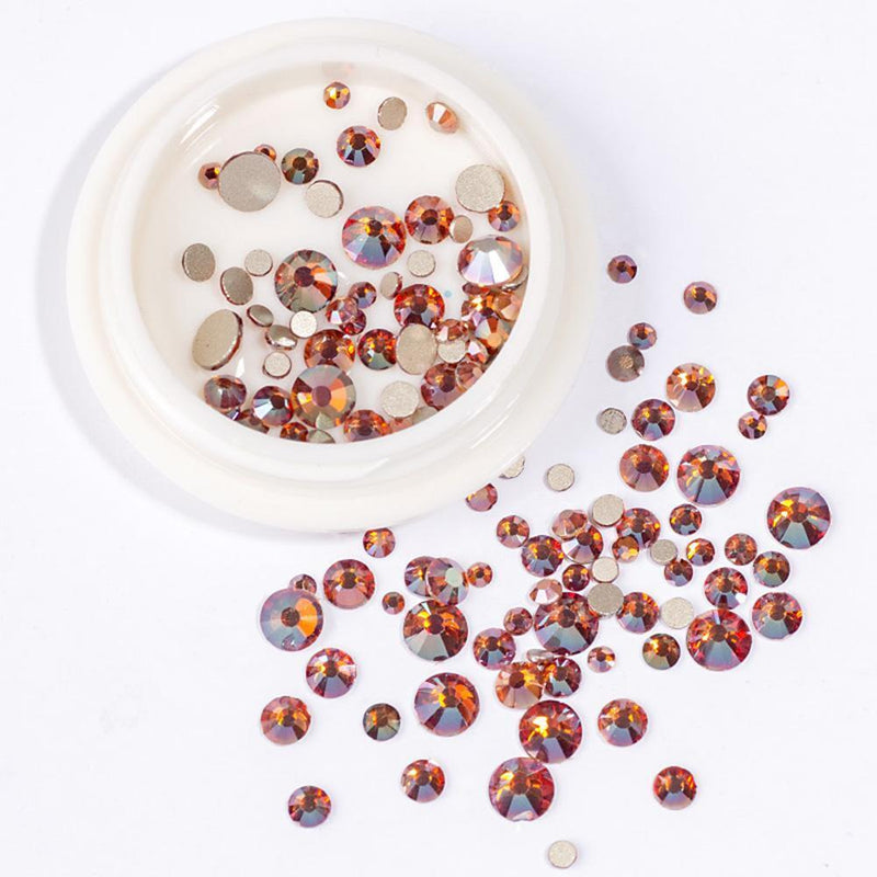6pcs/bag Nail Crystal Rhinestones Glitter Small Irregular Beads DIY Nail Stic