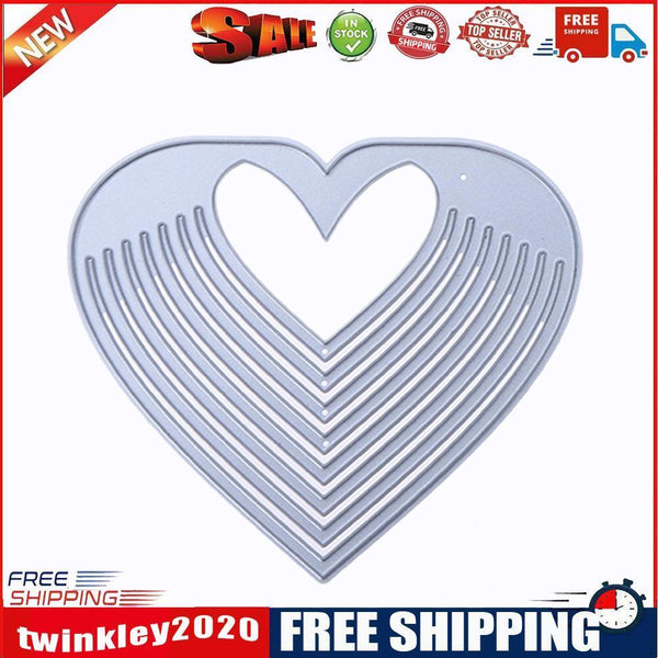 Hollow Heart DIY Metal Stencil for Scrapbook Embossing Craft Cutting Die-15