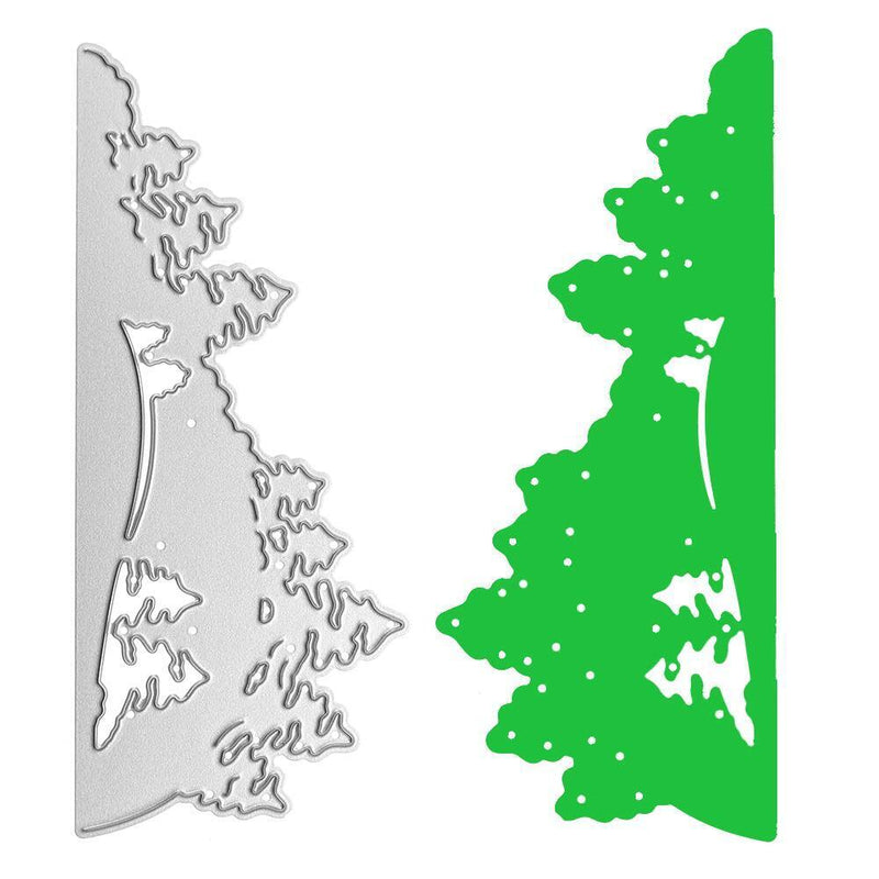 Tree Pattern Metal Punching Molds Stencil DIY Scrapbooking Dies Metal Christmas