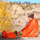First Aid Sleeping Bag Portable Single Survival Thermal Blanket (Orange) Newly