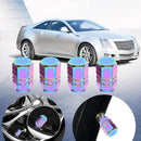 4pcs Colorful Hexagonal Aluminum Car Motorcycle Tire Valve Stem Caps Covers