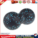Peanut Massage Ball Body Fascial Yoga Exercise Fitness Ball (Black Blue) Newly