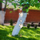Crystal  Love Star Moon Metal Ring Hanging Home Car Pendant (25)