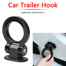 Decorative Car Trailer Hook Racing Ring Style Bumper Towing Hook (Black) Newly