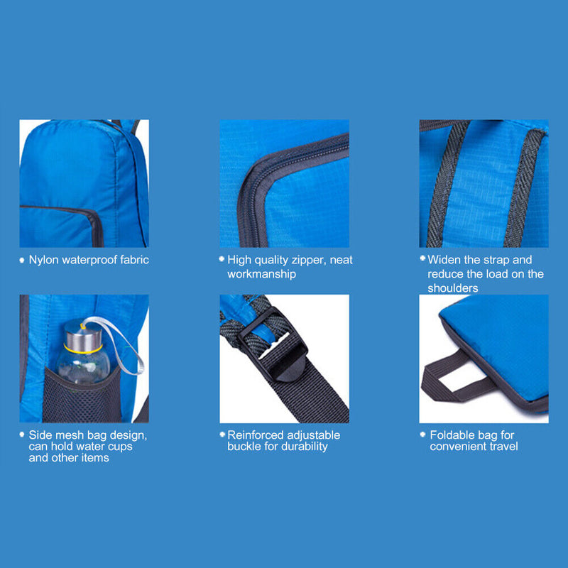 Lightweight Climbing Backpack 20L Folding Large Capacity Outdoor Sports Rucksack