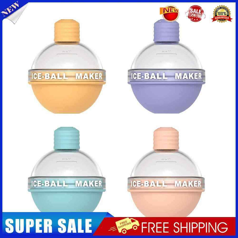 Silicone Ice Cube Mold DIY Ice Ball Maker for Whiskey Cocktails*4