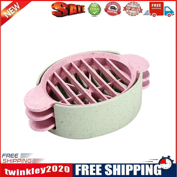 Multifunction Kitchen Egg Slicer Chopper Preserved Egg Cutter Mold (Green)