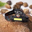 Outdoor COB Floodlight USB Rechargeable Strong Headlamp Torch (Induction)