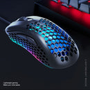 T-WOLF G540 Wired Gaming Mouse 4-Color Breathing Backlit Computer PC Mice