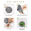 Plant Grow Bag 2 Pack Wall Hanging Felt Garden Planter Container (Grey 1) Newly