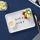 Serving Tray Dessert Tea Breakfast Bread Snack Plate Storage Tray (Home)