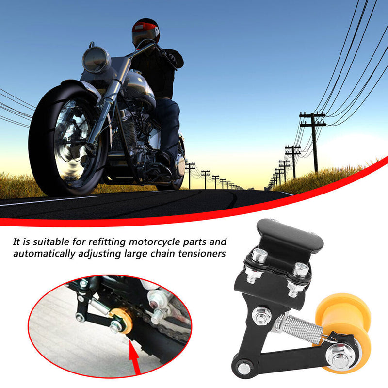 Motorcycle Chain Tensioner Bolt-on Roller Automatic Chain Tensioning Tool Newly