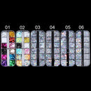 Colors Moon Flakes Holographic Nail Art Sequins Mirror Sparkly Nail Glitter