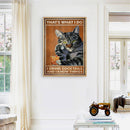 Black Cat Full Round Drill DIY Diamond Painting Handmade Mosaic Art Picture