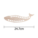 3pcs Wooden Carved Cross Stitch Thread Board (Whale)