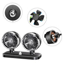 Two Speed Control Double-head Fan Cooling Air Circulator Car Fan Summer Cooling