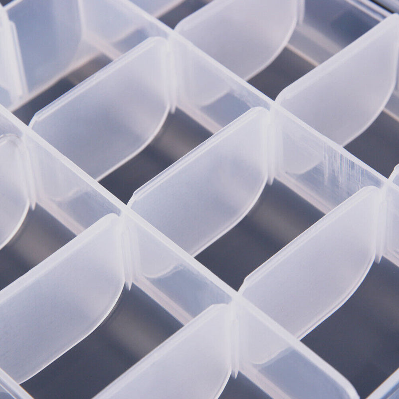 20.5cm * 14cm * 4cm Carp Fishing Lure Storage Box Box 14x Transparent