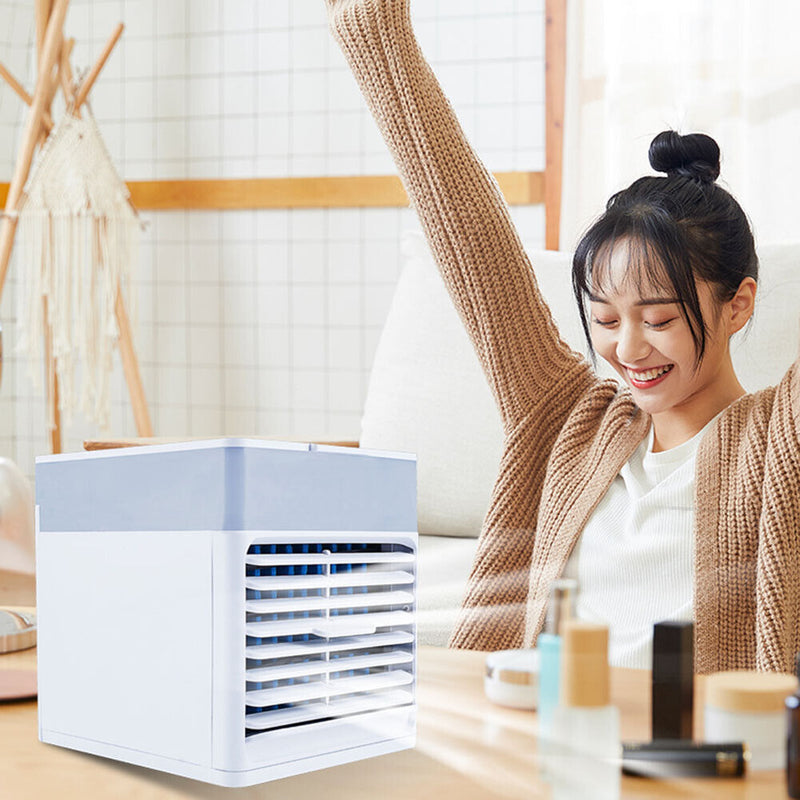 3 in 1 Mini Desktop Air Conditioner Summer Humidifier Purifier Air Cooler Fan