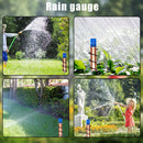 Spiral Lawn Rain Gauge Outdoor Copper Accurate Floating Rain Meter for Outdoors