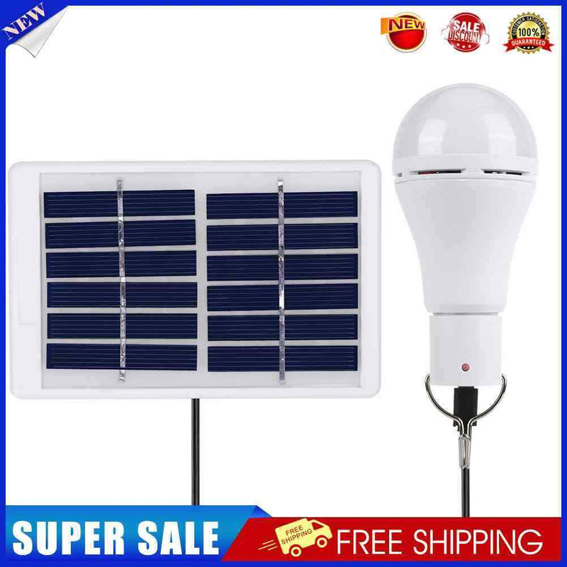 5 Modes 20 COB LED Solar Light USB Rechargeable Bulb Camping Lamp (7W)