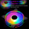COOLMOON 12cm Quiet Cooling Fan PC Case Large 4 Pin LED Heatsink for Desktop