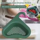 Sink Strainer Basket Triangular Hanging Filter Sink Storage Shelf (Yellow)