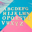 Wooden Letters Alphabet Wood Discs for DIY Scrapbooking Arts Crafts Decoration