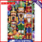 DIY Craft Nutcracker Oil Paint By Numbers Kits Canvas Picture Wall Art Cartoon