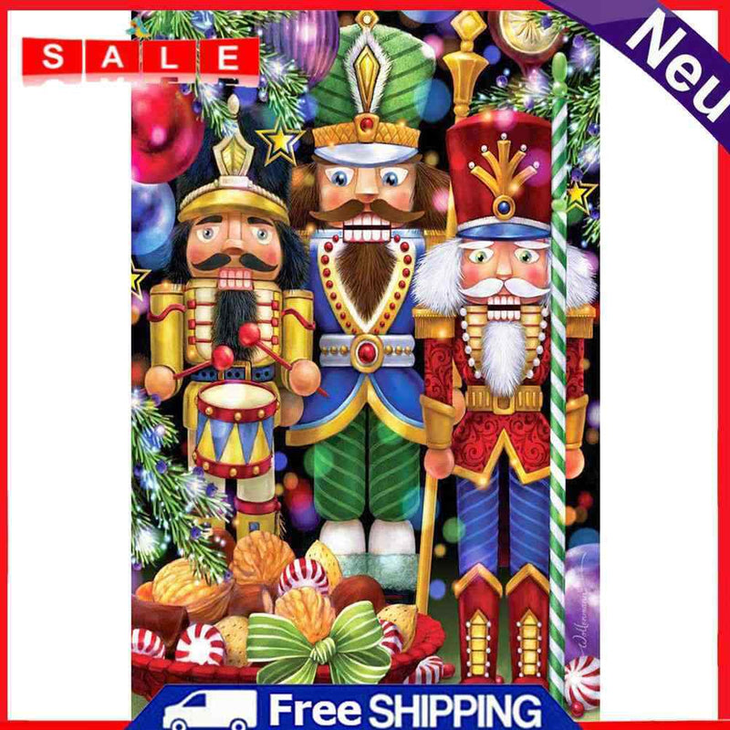 DIY Craft Nutcracker Oil Paint By Numbers Kits Canvas Picture Wall Art Cartoon