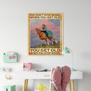 #A Retro Riding Girl Poster Oil Paint By Numbers Kit DIY Acrylic Wall Art Pict