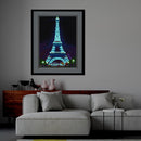 Full Round Drill Rhinestone Diamond Painting Luminous Iron Tower Handwork Craft