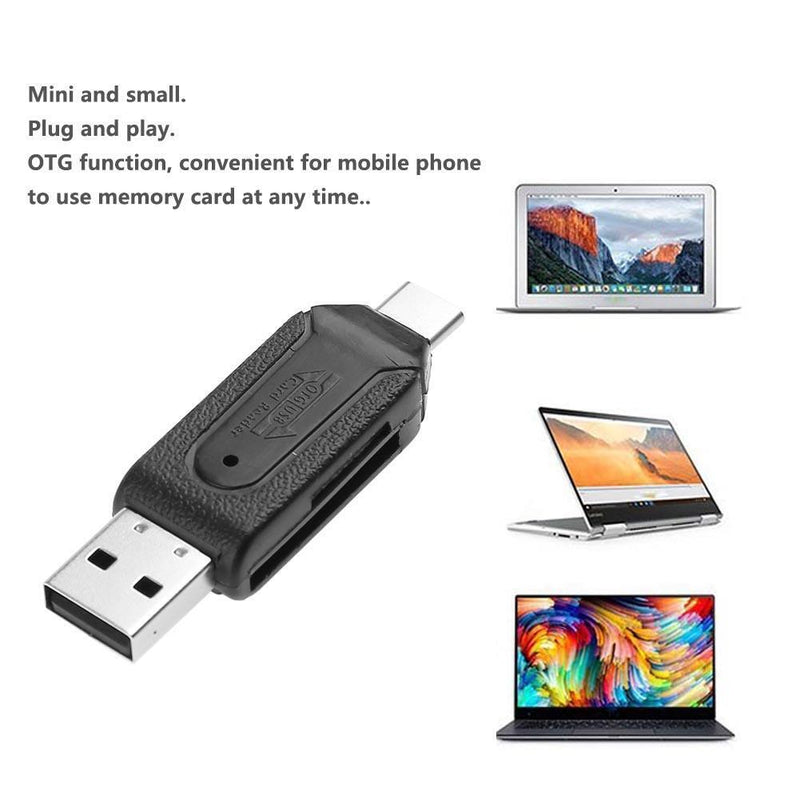 Matefield High Speed 480 Mbps OTG USB 2.0 Memory Card Reader for SD TF Card d