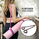 Digital Printed Yoga Mat Strap Adjustable Sling Shoulder Carrying Sling Belts