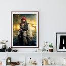 5D DIY Diamond Painting Kits Full Round Drill Captain Jack Mosaic Picture Wall